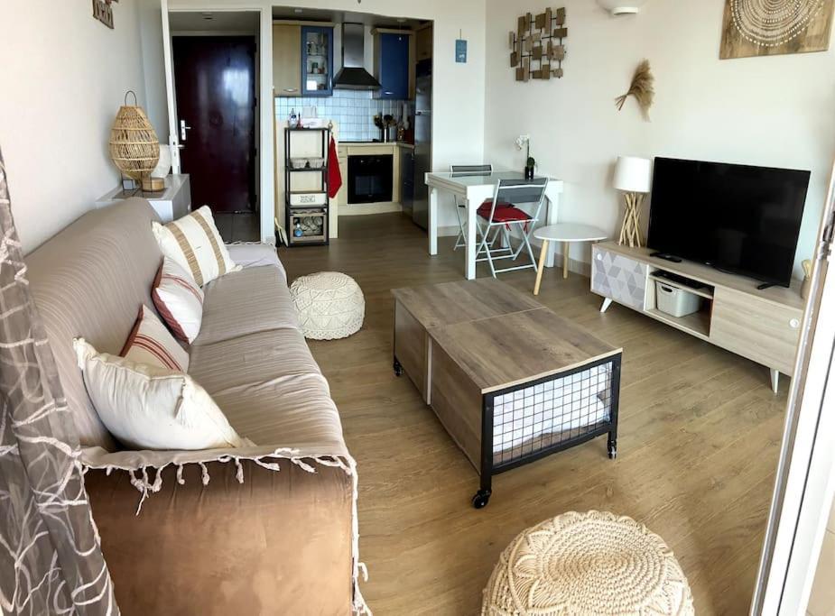 F2 Vue Mer Dans Residence Avec Piscine Аяччо Экстерьер фото